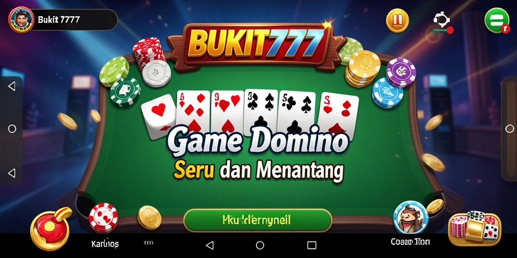 Tampilan menakjubkan dari game Domino BUKIT777 selama gameplay.