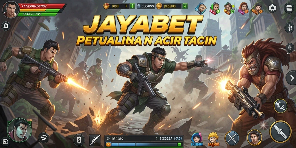 Tampilan gameplay JAYABET yang menegangkan dan dinamis.