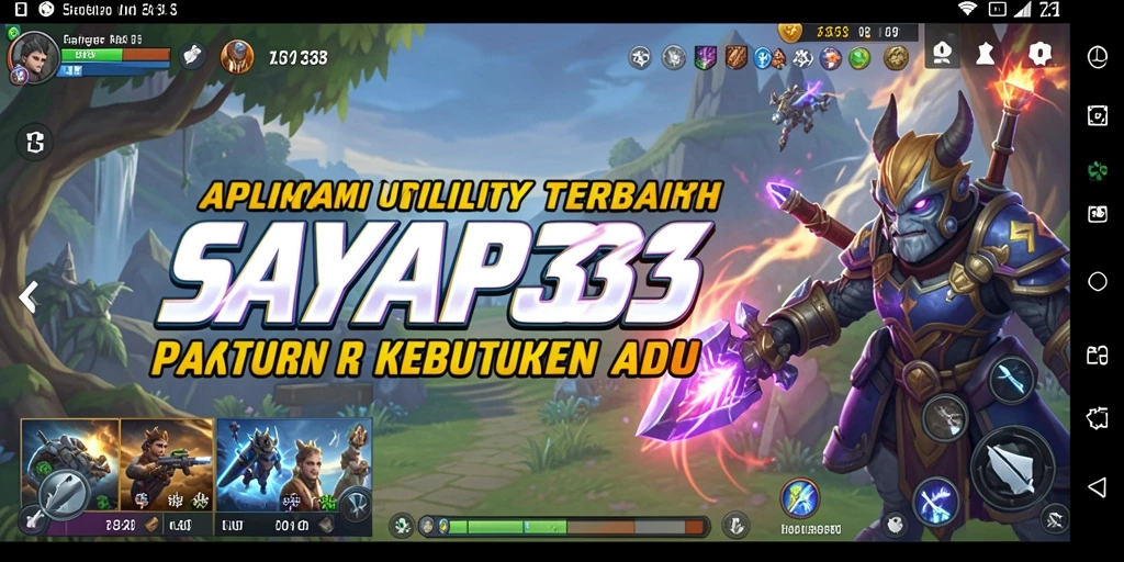Tampilan sederhana dan intuitif dari SAYAP33 yang mendukung produktivitas.